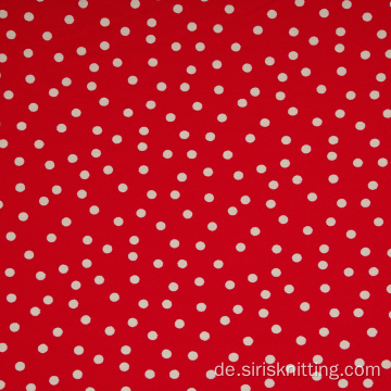 100% Rayon Stoff Bedruckter Polka Dot Viskose Stoff